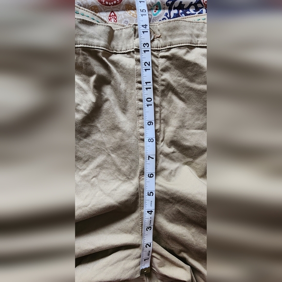 Lee Women’s All Day Pants Relaxed Fit Straight Leg Flax Khaki Plus 30W NWT - Picture 9 of 10